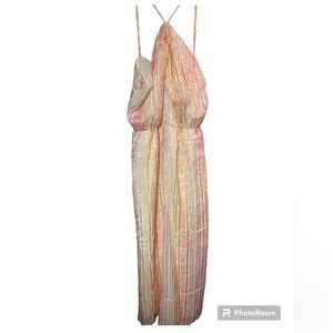 Nwt spring + mercer ladies Dress medium halter summer Spaghetti straps